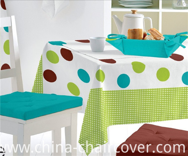 PVC Printed Pattern Tablecloth with Nonwoven/Spunlace Backing (TJ0760)
